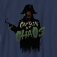 thumbnail image 2 of Boy's Peter Pan & Wendy Captain Hook Captain of Chaos  Graphic Tee Navy Blue X Large, 2 of 4