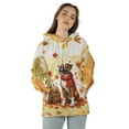 thumbnail image 4 of Welcome Fall Boxer Enjoys School Time Autumn Fall Leaves All Over Print 3D Hoodie Unisex Merch Hoodies Boxers Dog Lover Gifts Idea - 02013, 4 of 6