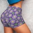 thumbnail image 4 of Goofa Daisies Flowers Printed Workout Shorts Women Seamless Scrunch Butt Lifting High Waisted Gym Booty Shorts Elastic Workout Shorts-X-Large, 4 of 8