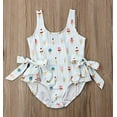 thumbnail image 4 of Styles I Love Toddler Girls Sweet Ice Cream Bowknot Ruffled One-Piece Swimsuit Multicolored Bathing Suit Beach Swimwear (90/12-18 Months), 4 of 5