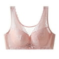 thumbnail image 2 of ALLLIST Wirefree Womens Underwear Full Coverage Lace Bras Pink Plian Comfy T-Shirt Women's Lingerie Size 38/85C, 2 of 6