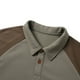 thumbnail image 5 of Blusa y camisa de manga larga con cuello vuelto para hombre, blusa informal de manga larga con cuello vuelto y bloques de color, blusa de poliéster para hombre, 5 of 7