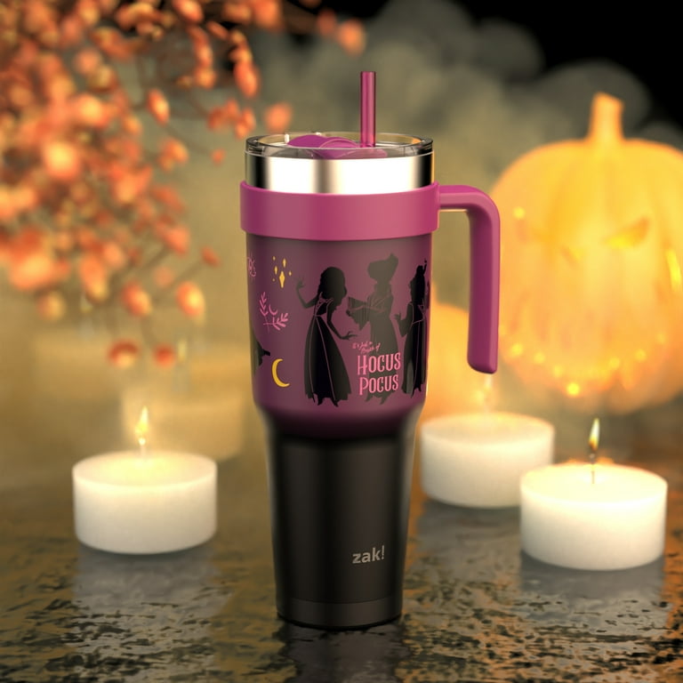 工場直売 Stainless Tumbler, Handle Straw Pocus Hocus 40oz Designs Zak Steel Walmart.com - Lid Sliding a Featuring Tumbler Waverly Insulated  Vacuum その他