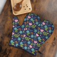 thumbnail image 5 of Pioneer Flower Floral Print Pattern Oven Mitt 2-Pack Set, Heat Resistant Kitchen Gloves, 7.7" X 12", 5 of 6