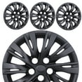 thumbnail image 5 of 16" Set of 4 Hubcaps Wheel Rims Cover Fit 2012-2014 Toyota Camry /2012-2014 Toyota Camry Hybrid Compatible with Steel Wheels Snap on Installation(16-inch,Black Matte), 5 of 12