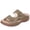Brown, variant on asdoklhq Womens Slip On Shoes Under $15,Women's Leisure Vacation Comfort Flower Open Toe Wedge Beach Sandals