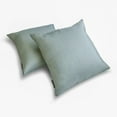 thumbnail image 2 of The HomeCentric Plain Pillow Covers Dusky Blue Pack of 2, 22"x22" (55x55 cm) Throw Pillow Cover, Art Silk Plain, Solid Throw Pillowcase For Couch, Solid Pattern Modern Style - Dusky Blue, 2 of 5