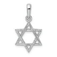 thumbnail image 3 of 14K White Gold Charm Pendant Themed 26 mm 15 Star Of David, 3 of 4