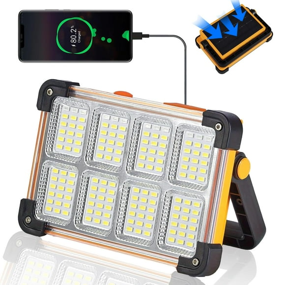 Luz de trabajo solar recargable YXQUA 120W 10000LM con soporte