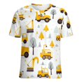 thumbnail image 5 of Excavator Construction Vehicle Truck T Shirts Basic T-Shirt Short Sleeve Ladies Tee Shirt Summer Graphic Clothing, 5 of 6