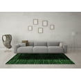 thumbnail image 3 of Ahgly Company Indoor Round Abstract Emerald Green Modern Area Rugs, 8' Round, 3 of 4