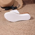 thumbnail image 5 of Viluyesy Womens Slide Wedge Sandals, Casual 2026 Slip-On Open Toe Summer Fashion Platform Shoes White US7.5, 5 of 9