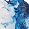 thumbnail image 3 of Gukieu Blue White Fluid Art Prin Baseball Cap, Adjustable Sweat-wicking Daily,Travel, Sports Cap, Unisex, 3 of 6