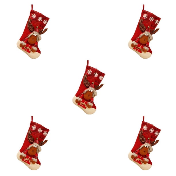 Cateissary Colgante de calcetín de Navidad Calcetín Dulce Snack Colgando Bolsa de regalo Fiesta Año nuevo Adorno Familia Chimenea Árbol Estilo Type2 NO2 Cateissary CBP162493