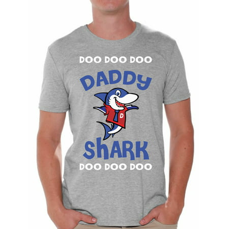 Awkward Styles Daddy Shirt Family Daddy Shark Tshirt for Men Shark Family T Shirt Matching Shark Shirts for Family Shark Gifts for Dad Shark Themed Party Outfit for Dad Shark Dad