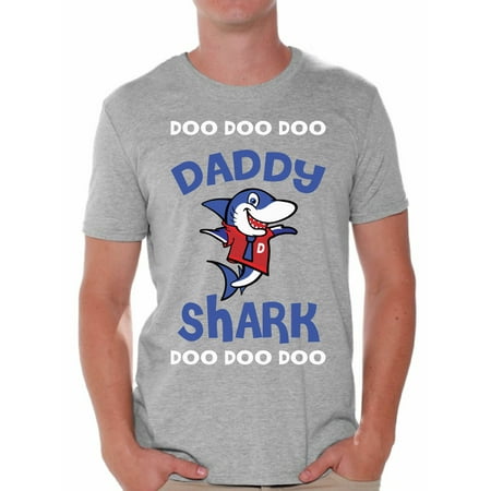Awkward Styles Daddy Shirt Family Daddy Shark Tshirt for Men Shark Family T Shirt Matching Shark Shirts for Family Shark Gifts for Dad Shark Themed Party Outfit for Dad Shark Dad T-Shirt
