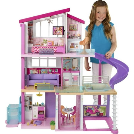 Barbie DreamHouse Dollhouse with 70+ Accessories, Working Elevator, Lights & Sounds