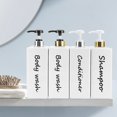 thumbnail image 4 of Set de 3 dispensadores de champú y acondicionador de 800 ml DIDROOM, 4 of 8