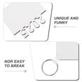 thumbnail image 3 of GOOHOCHY 6pcs Photo Keyring White Zinc Alloy Decorative Item for Graduation Party, 3 of 8