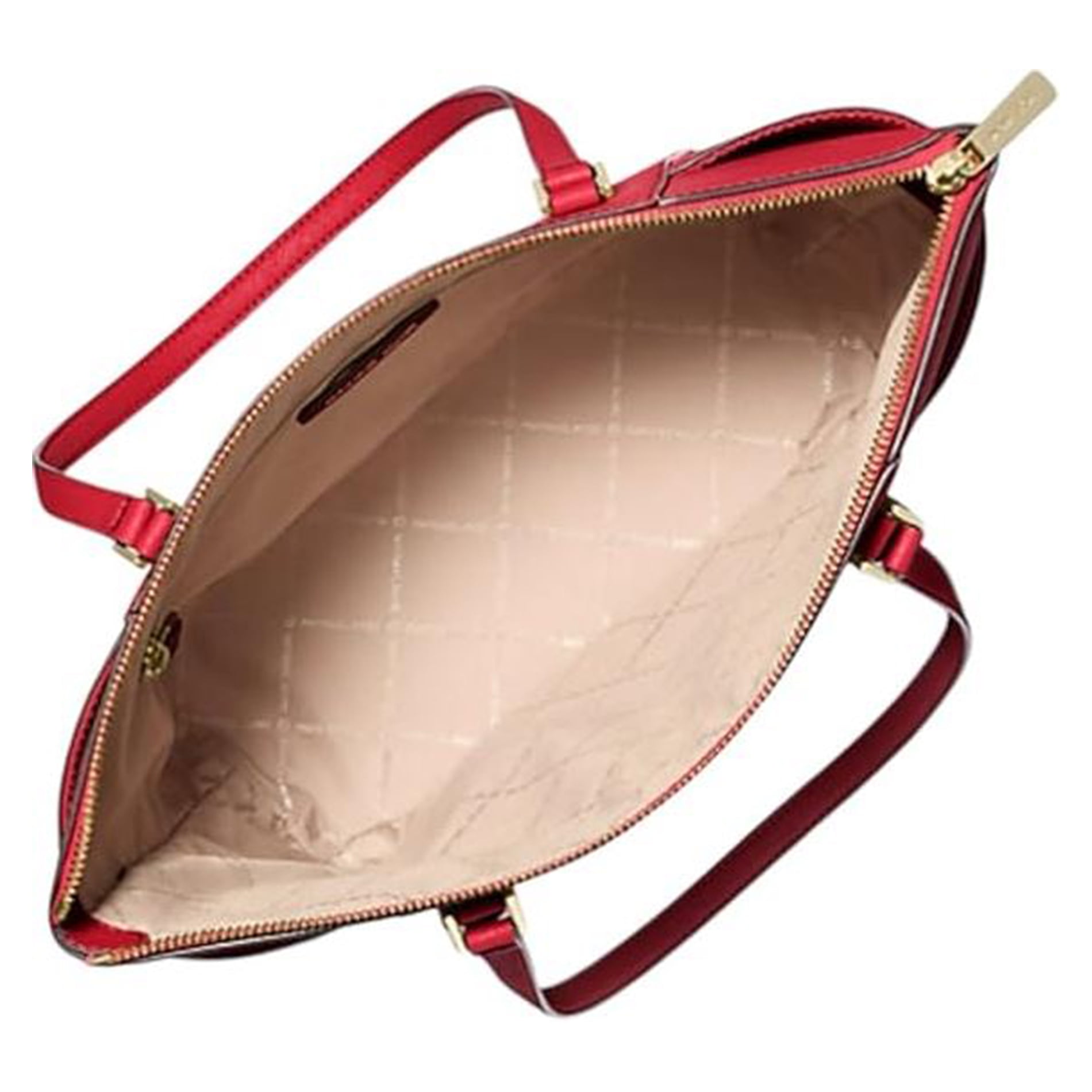 Michael Kors Women's Charlotte Large Saffiano Leather Top-Zip Tote