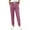 Hot Pink, variant on OIOLOYJM Womens Corduroy Pants Casual Mid-Rise Pants Drawstring Straight Leg Loose Trousers Fashion Sweatpants with Pockets Black 2XL
