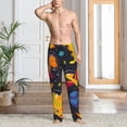 thumbnail image 2 of Pofeuu Dinosaurs in Space Print Men's Pajama Pants, Soft Lounge Pajama Pants with big pockets for Men Plaid Pj Bottoms-XX-Large, 2 of 6