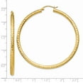 thumbnail image 3 of 14k Yellow Gold 3mm Round Hoop Earrings, 3 of 7