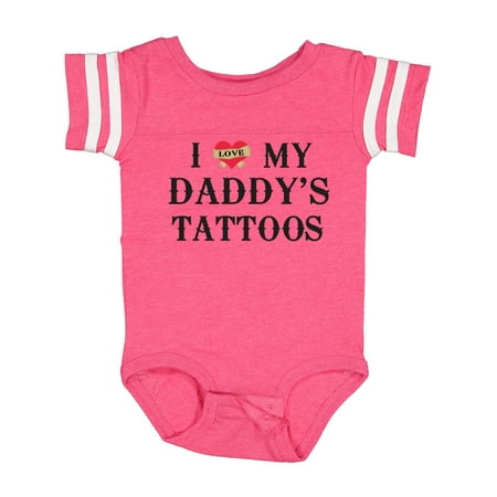 

Inktastic I Love My Daddy s Tattoos Gift Baby Boy or Baby Girl Bodysuit