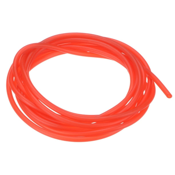 Tubo de goma de látex natural de 3 metros de longitud, manguera de tubo de 1.7x4.5mm (IDxOD), roja