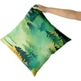 thumbnail image 3 of Pine Tree Throw Pillowcases Sage Green Pillow Cover Set of 2 Nature Themed Olive Green Couch Decor Forest Green Pillowcase for Indoor Outdoor Home Living Room Bedroom Sofa, 3 of 7