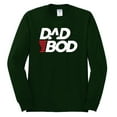 thumbnail image 2 of Wild Bobby, Funny Dad Bod Logo, Pop Culture, Men Long Sleeve Shirt, Forest Green, 3X-Large, 2 of 4