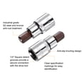 thumbnail image 4 of Uxcell 7/16" Hex Bit Socket 1/2" Square Drive SAE Extension Impact Bit Power Nut Driver Set S2 & CR-V Steel Socket Ratchet Wrench Bits, 4 of 6