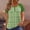Green, variant on Womens Green Plaid Henley Top Short Sleeve Plus Size Casual Shirt Relaxed Fit 3-Button Placket Raglan Sleeve Soft Stretch Polyester Spandex L-5XL,Size 3XL