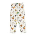 thumbnail image 4 of Goofa Funny Chicken Printed Soft Pajama Pants for Women, Wide Leg Comfy Casual Lounge Yoga Pants-X-Large, 4 of 9