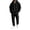 Black, variant on Delconic Mens Hoodie and Jogger Set Two Piece Tracksuit Full Zip Sweatshirt Drawstring Pants Casual Athletic Outfit Black L