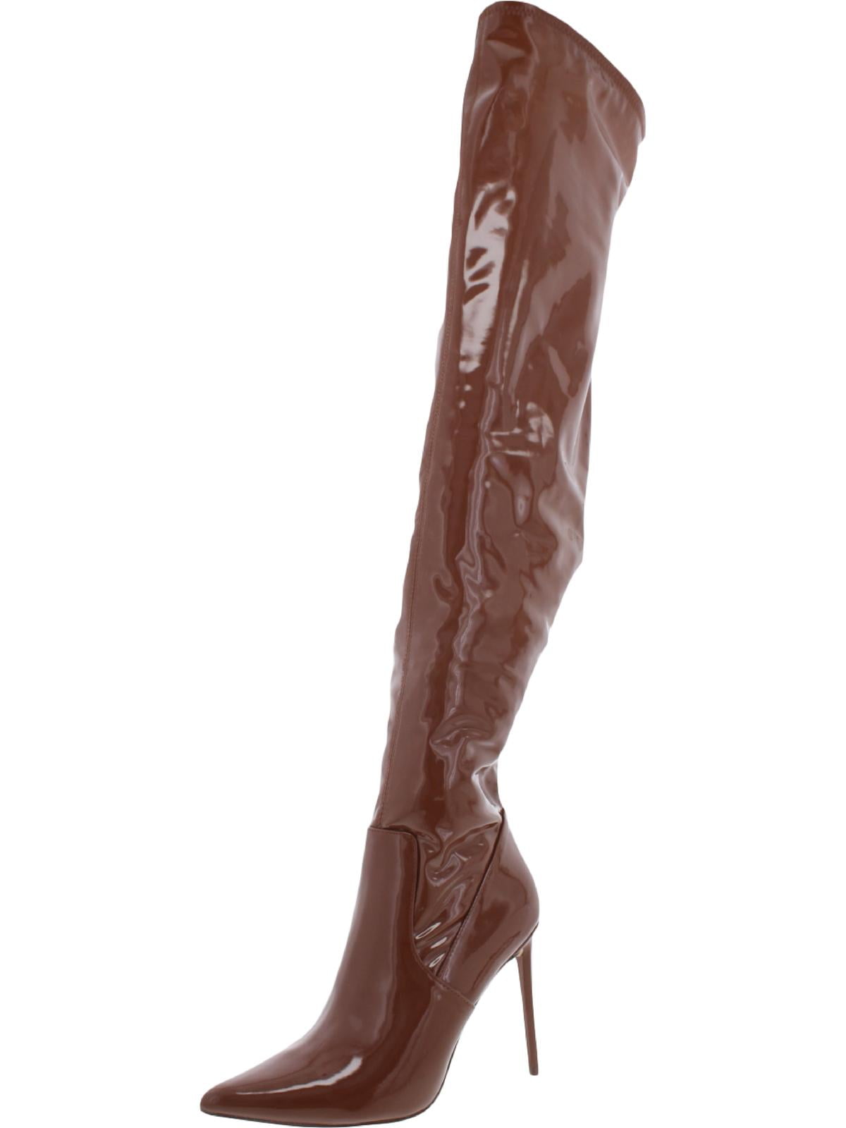 steve madden leather thigh high boots