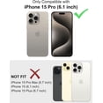 thumbnail image 2 of Case Compatible with iPhone 15 Pro (6.1-inch) Matte Translucent Phone Case for Men, Women, Girls, Thin Back Cover, Blue, 2 of 13