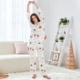 thumbnail image 5 of FORMRS Womens Pajama Set Long Sleeve Top and Pants with Pockets Soft Comfy Lounge Sleepwear, Sizes S-2XL, Ghost Design, 5 of 7