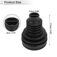thumbnail image 4 of Unique Bargains No.20846096 Inner CV Joint Boot Kit with Clamps for Cadillac SRX 2010-2011, 4 of 7