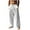 White, variant on Mens Pants Under $10 Straight Leg Pants for Mens Cotton Line Plus Size Casual Trousers Loose Comfy Trendy Solid Color Pants