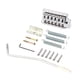 thumbnail image 1 of Toystoory Tornillos para puente de guitarra Marco de metal Suministros para guitarras Accesorios decorativos para instrumentos de 6 cuerdas Accesorios para instrumentos musicales, 1 of 6
