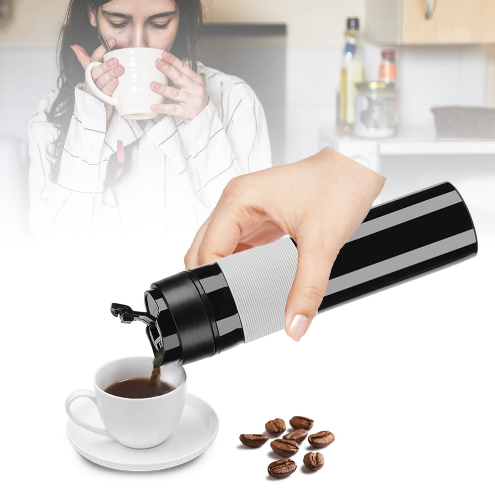 Tebru 350ml Portable Coffee Press Bottle Tea Coffee Maker Drinking Water Cup for Travelling, Coffee Press Bottle, Portable Coffee Bottle