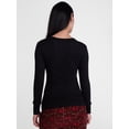 thumbnail image 4 of Scenario Women's and Women's Plus Rib Tee with Long Sleeves, Sizes XS-4X, 4 of 6