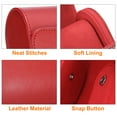 thumbnail image 3 of Estuche de viaje para relojes de cuero PU Uxcell, slot portátil para relojes de cuero para Navidad rojo 15cm, 3 of 6