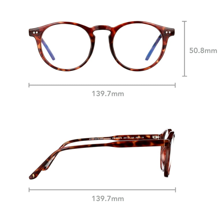 DIFF Camden Bluelight Glasses Unisex Mulberry Frame Blue Light Blocking Lens NWT Amazon.com: DIFF Bella | Designer Oversized Square Blue  main image 2