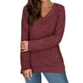 thumbnail image 4 of Shine Up Womens Tops V Neck Long Sleeve Shirts Lightweight Pullover Casual Tunic Tops, 4 of 8