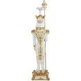 thumbnail image 5 of Northlight Christmas Nutcracker Soldier with Scepter - 25.75" - White and Gold, 5 of 5