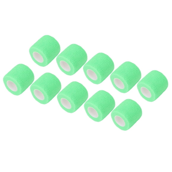 Self Adhesive Bandage Wrap, Hand Tearing High Elasticity Clean Breathable Bandage Wrap Premium Material For Wound Dressing For Sports Green
