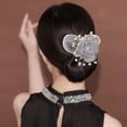 thumbnail image 4 of Accesorios para el cabello con flores de estrella completa, para hacer moños con flores, pinza para el cabello con forma de bola, moño con flores bordadas a mano, para cabello largo y grueso, accesori, 4 of 7