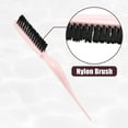thumbnail image 4 of Unique Bargains Nylon Teasing Brush Three Row Salons Teasing Brush for Styling Backcombing Pink 8.86' Length, 4 of 7
